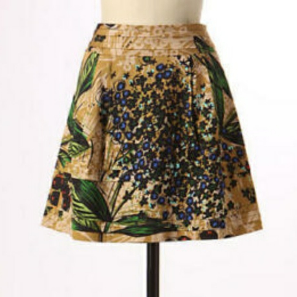 (SOLD) Anthropologie Tiered Blueberry Skirt